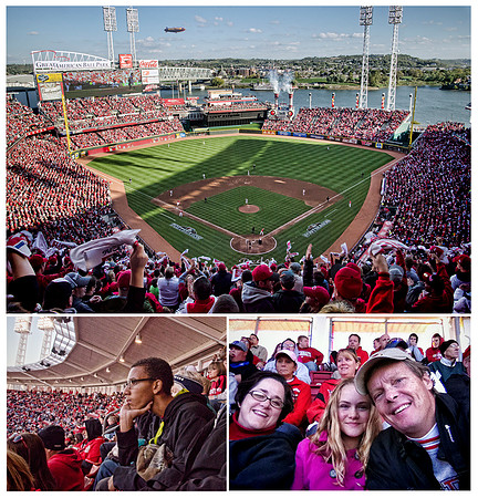 Arrasmith Family at Reds Playoff Game