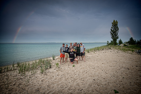 Extended Loads under the Rainbow in Sutton's Bay, MI