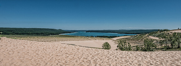 Sleeping Bear Dunes Towards Lake Lelanau