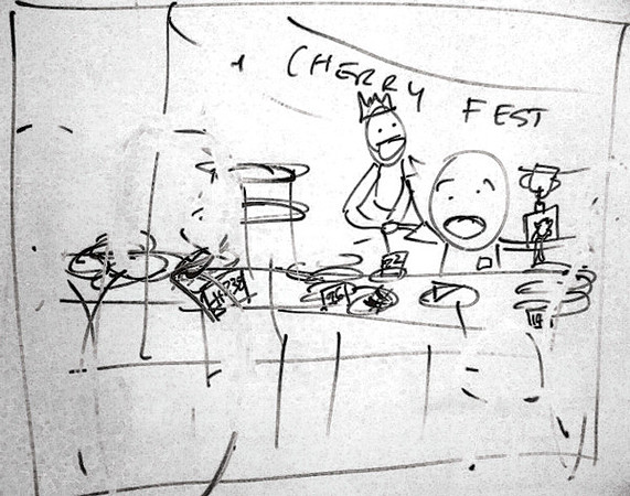 Pies, Pageantry, Paparazzi and Pepto Sketch